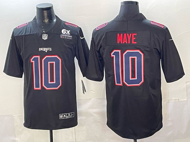Men 2026 New England Patriots #10 Maye Black Nike Limited NFL Jersey 0111->new england patriots->NFL Jersey
